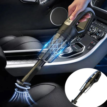 Wireless Car Vacuum Cleaner – Portable 2-in-1 Dust Buster  Velvet Wheels