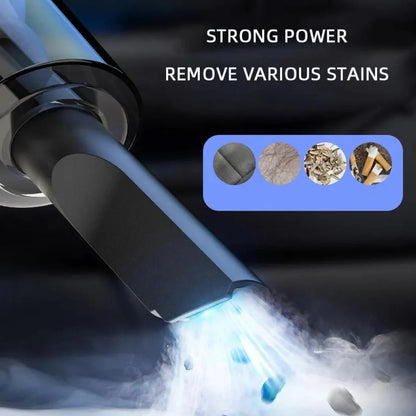 Wireless Car Vacuum Cleaner – Portable 2-in-1 Dust Buster  Velvet Wheels