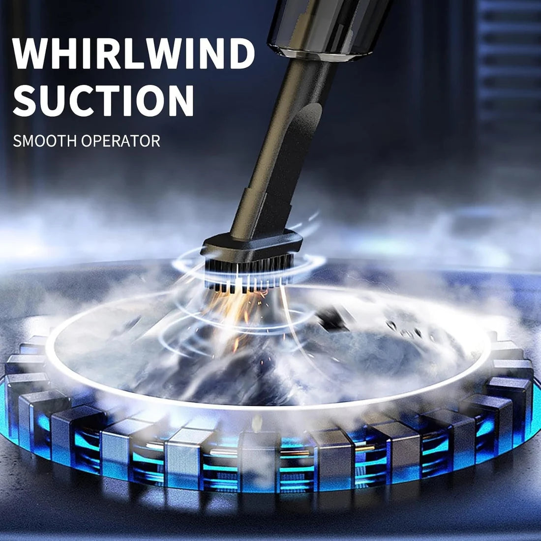 Wireless Car Vacuum Cleaner – Portable 2-in-1 Dust Buster  Velvet Wheels