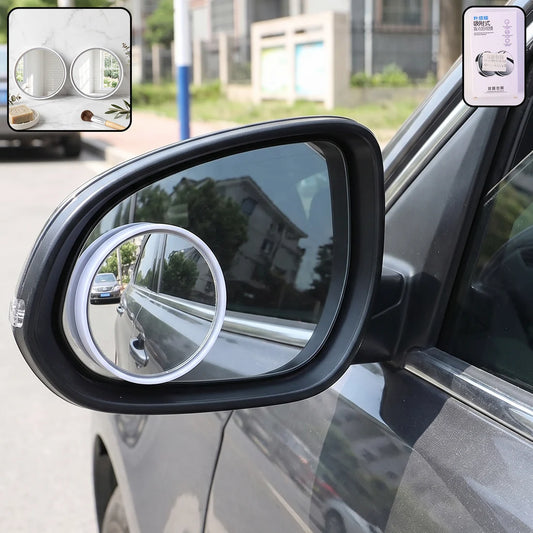 Car Blind Spot Mirror – Round Convex Wide-Angle Rear View Mirror