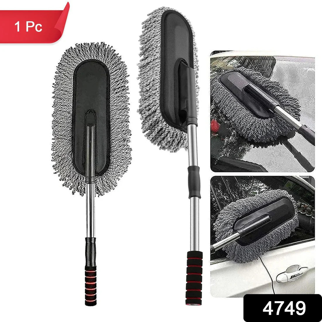 Premium Retractable Microfiber Car Duster – Extendable Handle for Car & Home Cleaning