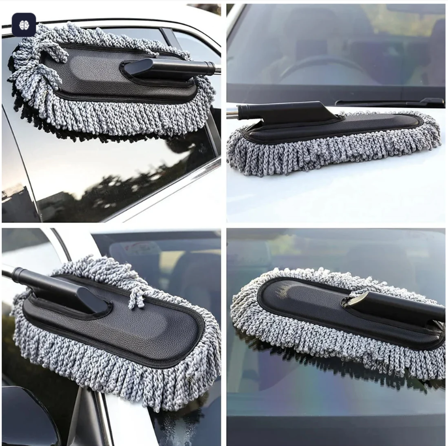 Premium Retractable Microfiber Car Duster – Extendable Handle for Car & Home Cleaning
