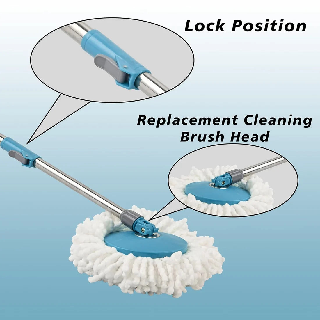 360 Degree Spin Mop – Effortless Floor Cleaning with Adjustable Handle